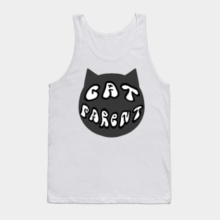 cat parent badge Tank Top